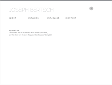 Tablet Screenshot of josephbertsch.com